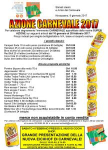 Promozione Carnevale 2017