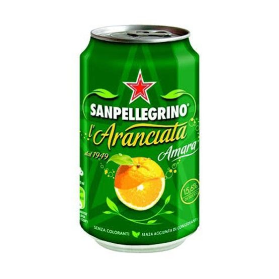 Aranciata amara San Pellegrino lattina